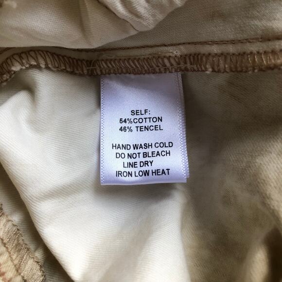 Promesa Beige White Tie Dye Cargo Jogger Pants Drawstring Women's Size Small - Picture 11 of 13